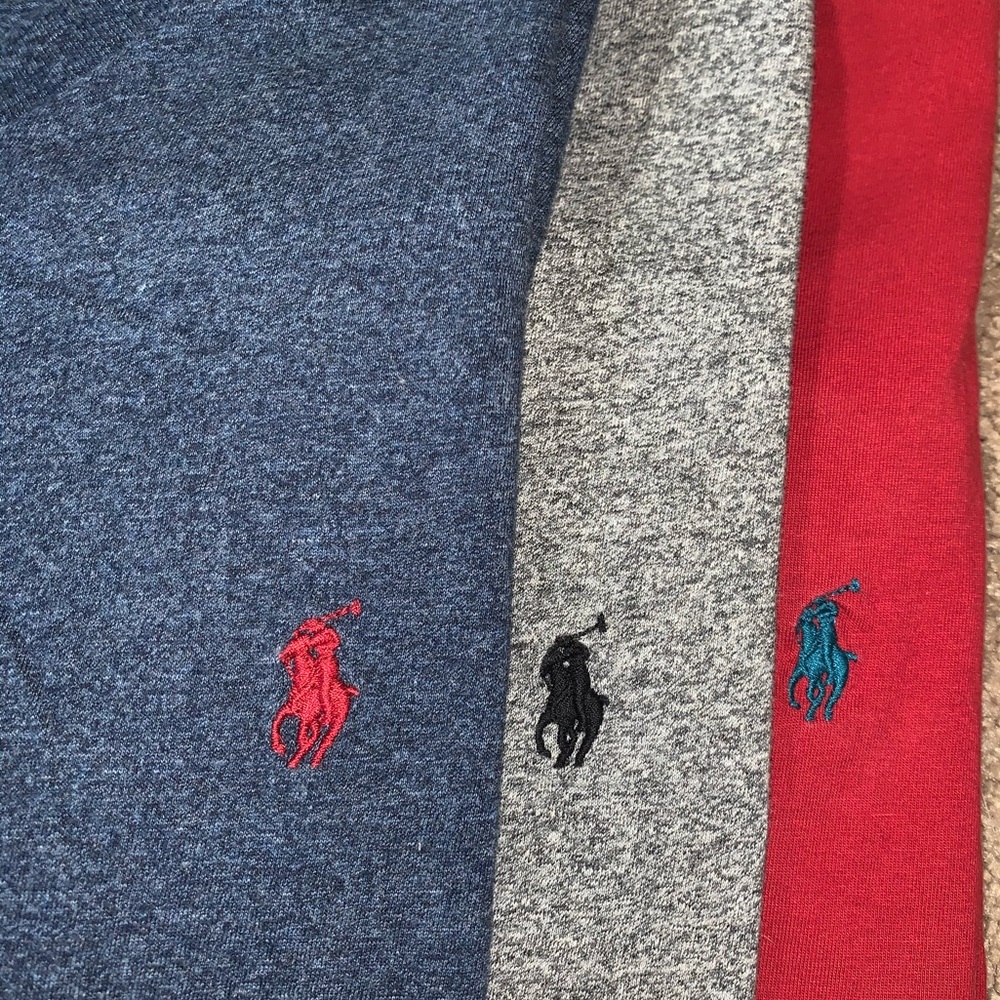 3 Polo-Ralph Lauren T-shirts